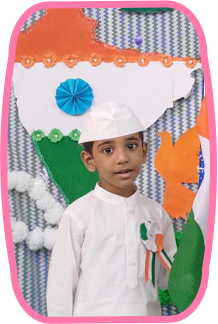 Child learning with colourful toys